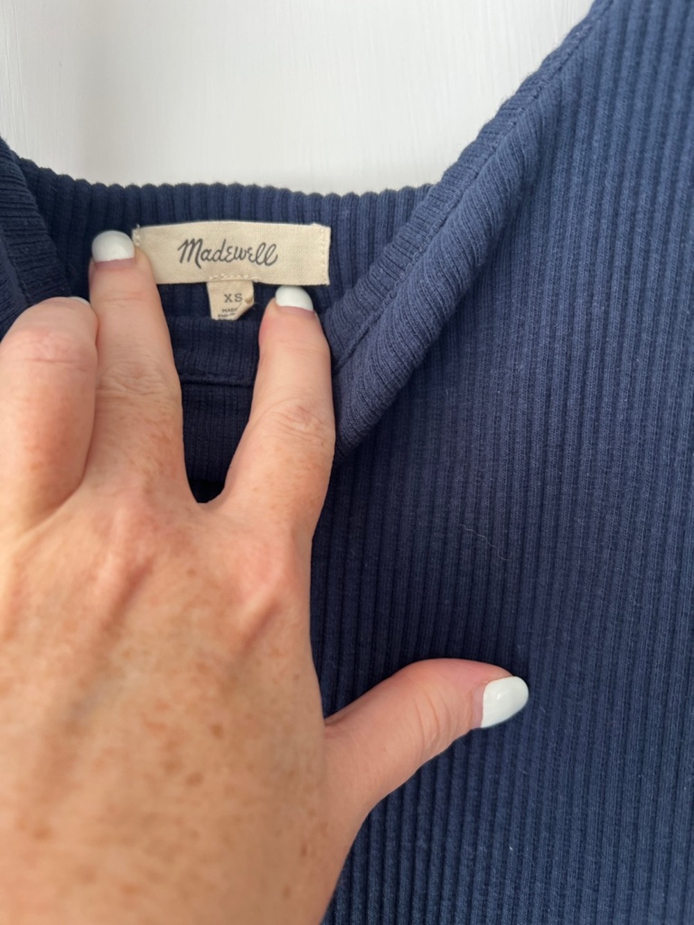 Madewell Ribbed Knit Bodycon Mini Dress